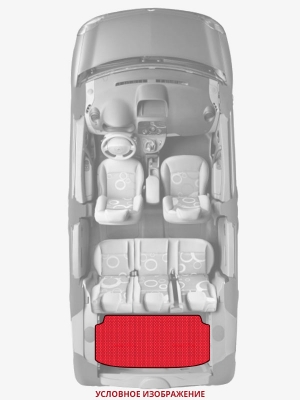 ЭВА коврики «Queen Lux» багажник для Toyota Vitz